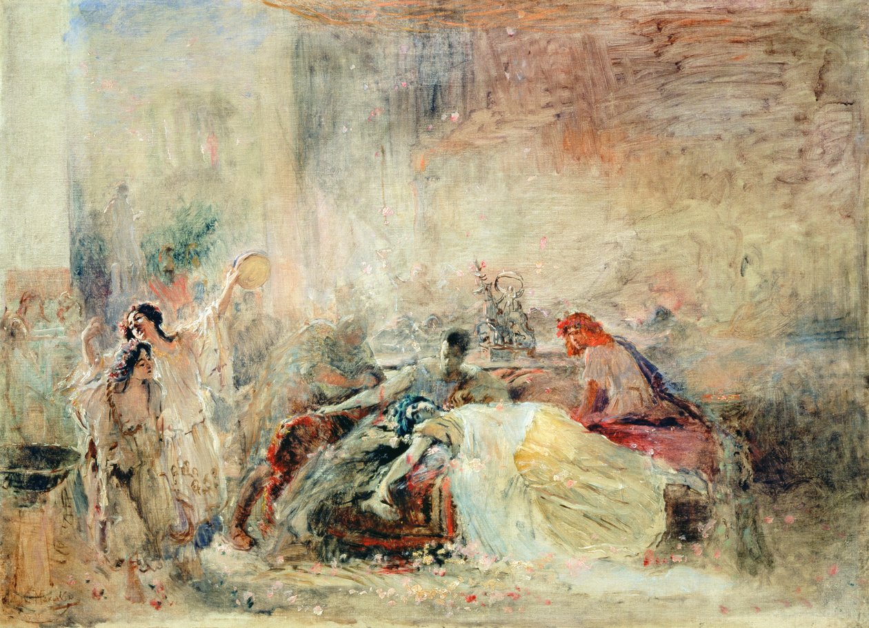 Smrt Claudia Caesara Nera (37-68 nl) od Konstantin Egorovich Makovsky