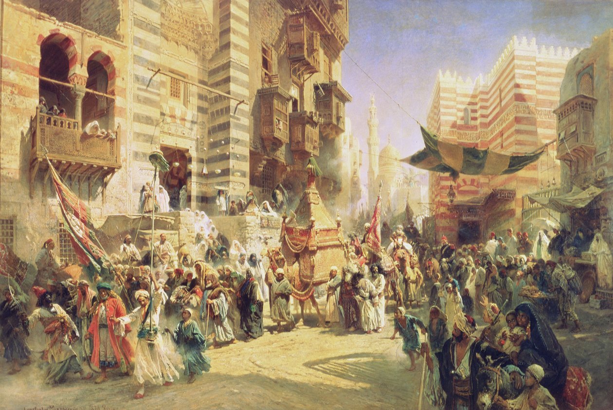 Předání posvátného koberce v Káhiře, 1876 od Konstantin Egorovich Makovsky