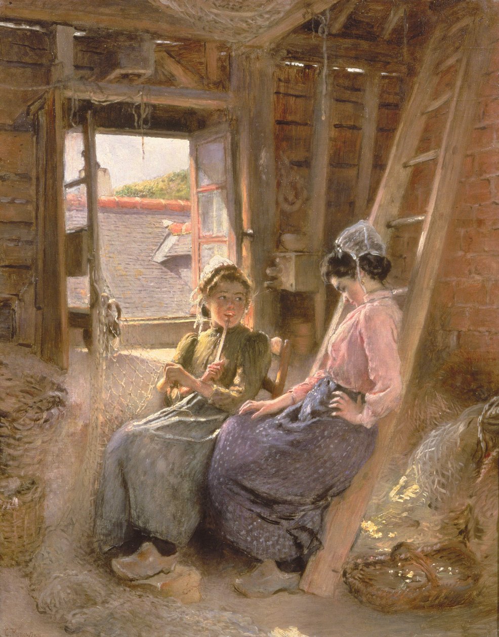 Dvě Bretonky, 1904 od Konstantin Egorovich Makovsky
