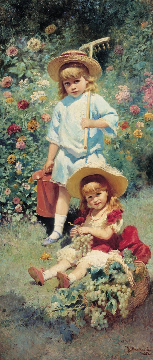 Portrét dětí umělců od Konstantin Egorovich Makovsky