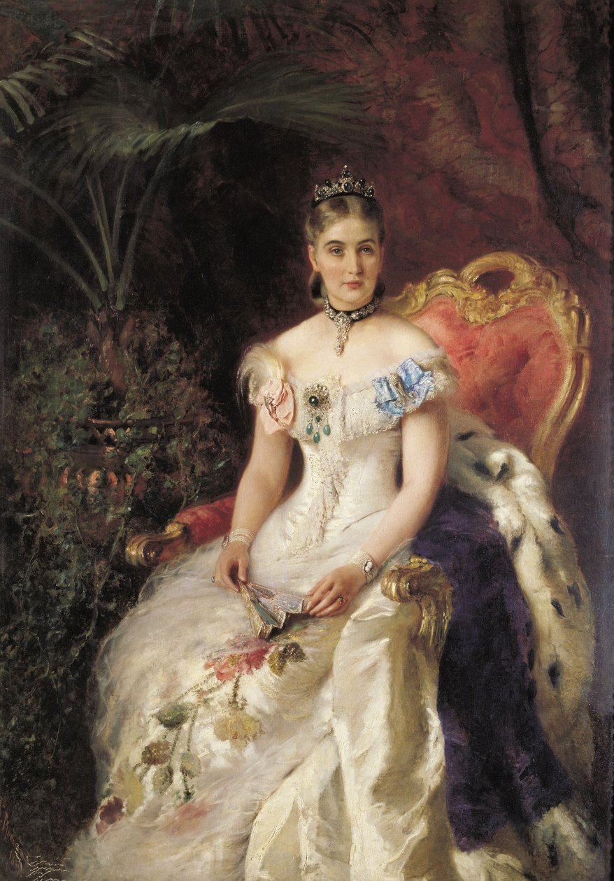 Portrét hraběnky V. A. Volkonskaja 1848-1924 od Konstantin Egorovich Makovsky