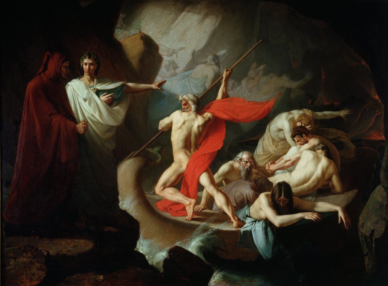 Charon Conveying the Souls of the Dead přes Styx, 1860 od Konstantin Petrovich Pomerantsev