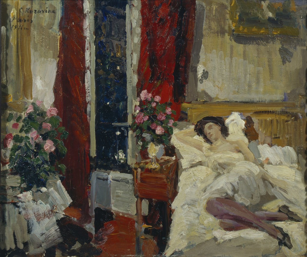 V pokoji od Konstantin Alekseevich Korovin