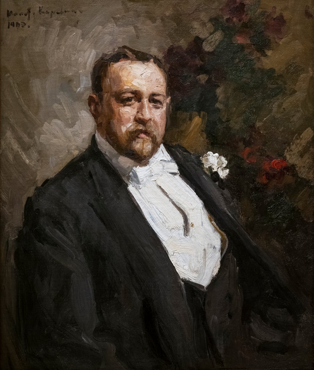 Portrét Ivana Abramoviče Morozova od Konstantin Alekseevich Korovin