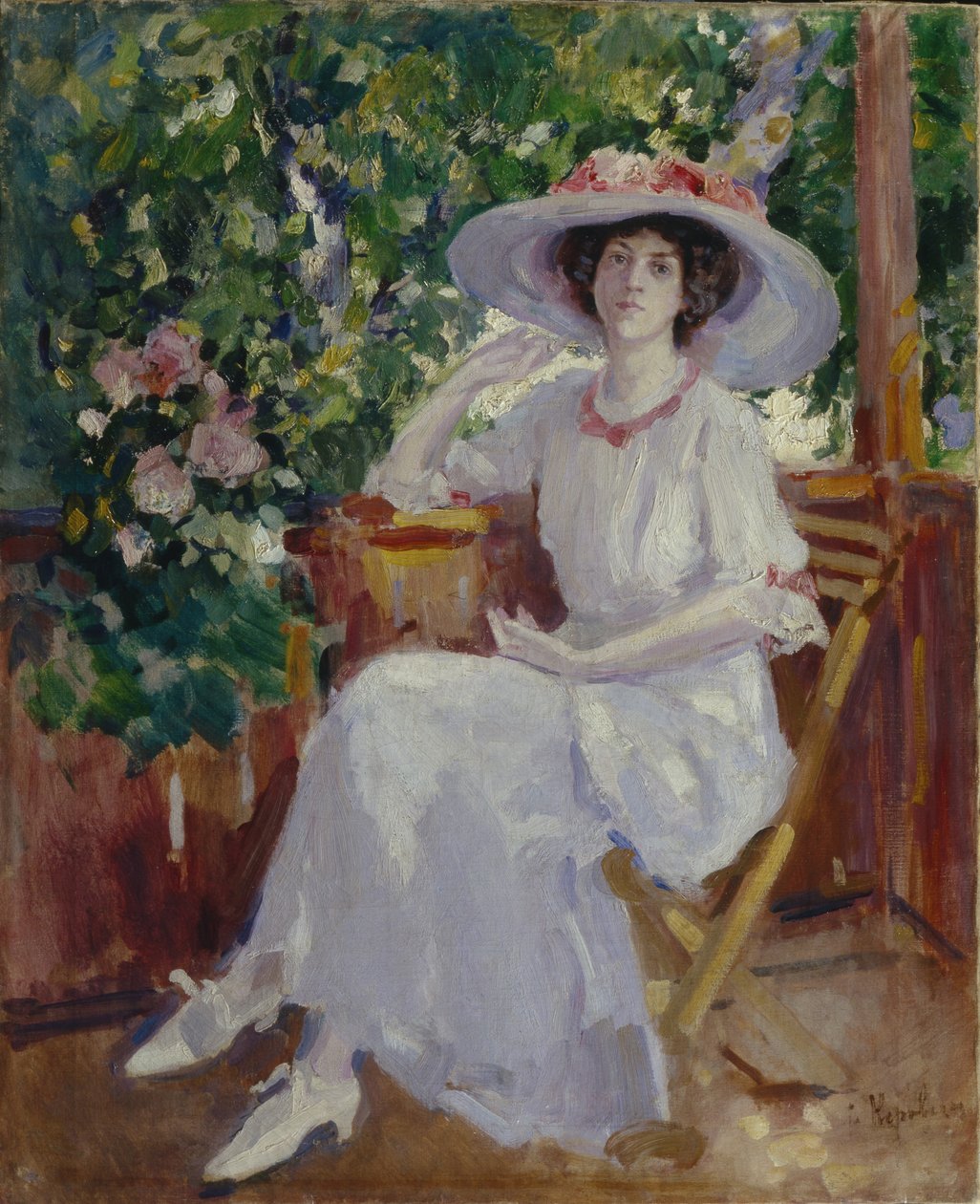 Portrét herečky Nadezhda Komarovskaya od Konstantin Alekseevich Korovin