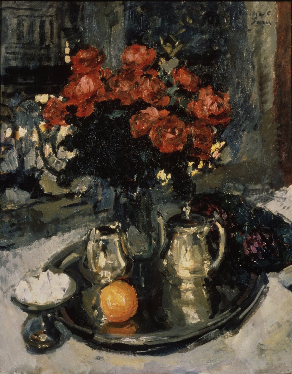 Růže a fialky, 1912 od Konstantin Alekseevich Korovin