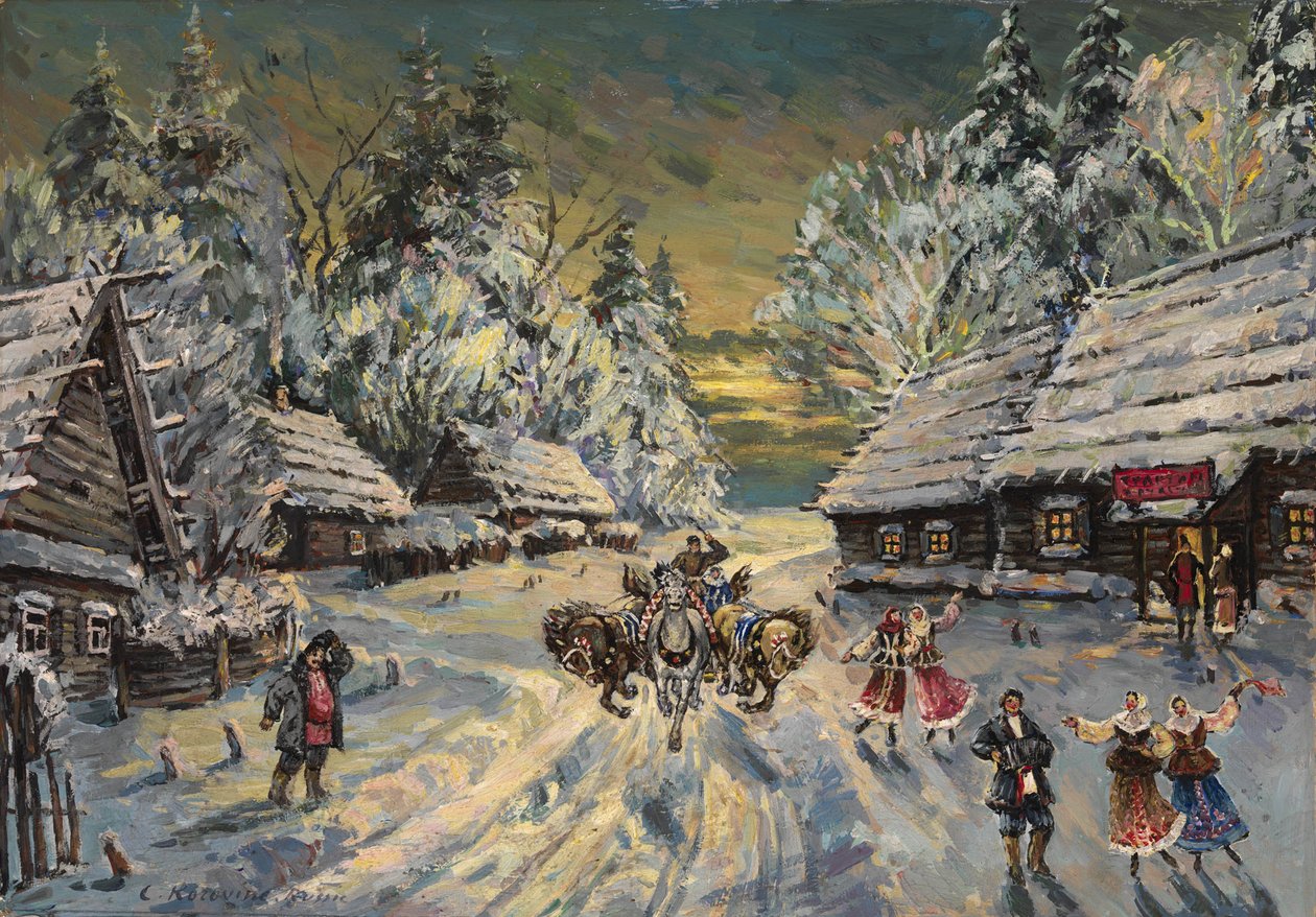 Ruská zima od Konstantin Alekseevich Korovin