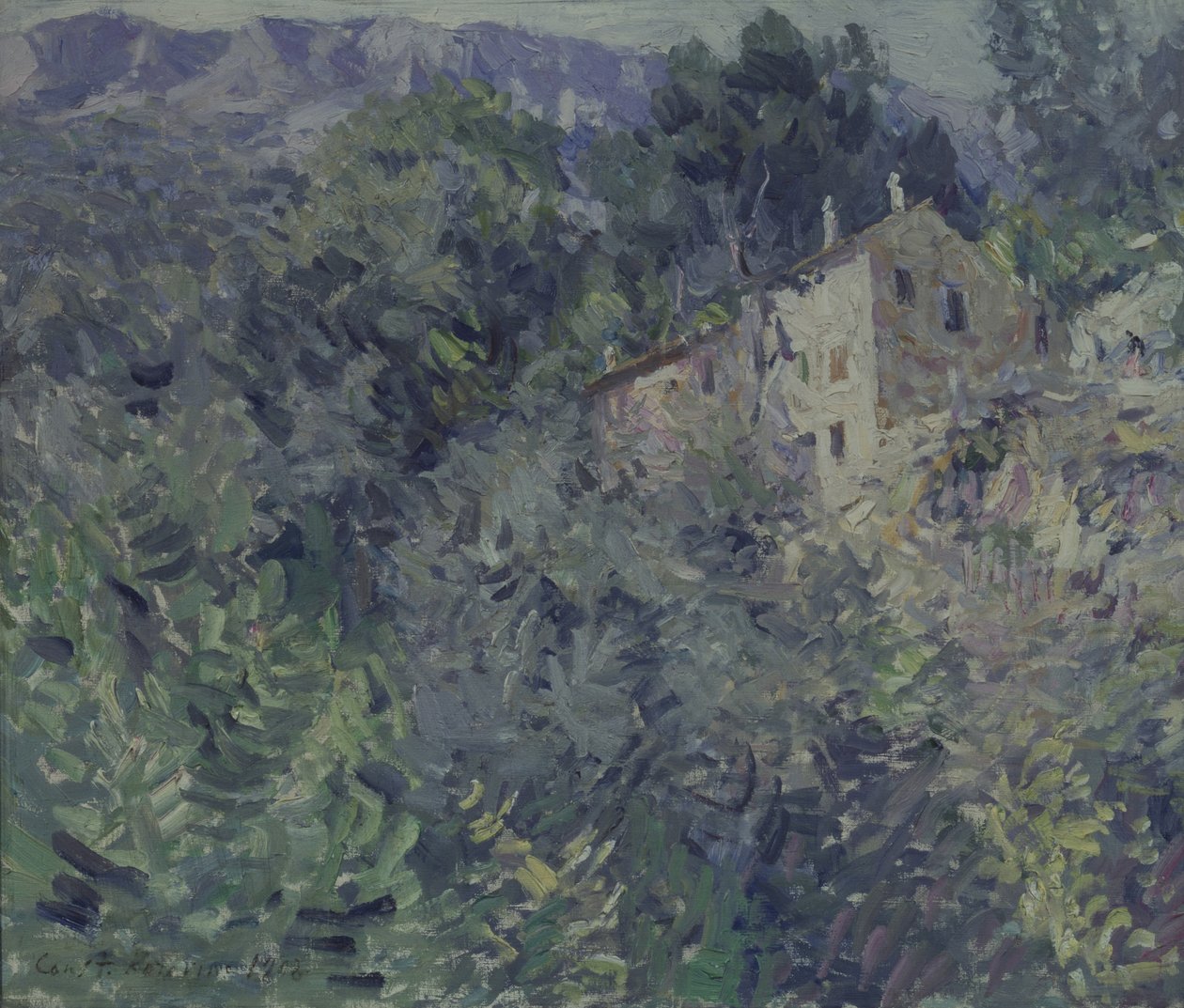 Jižní Francie, 1908 od Konstantin Alekseevich Korovin