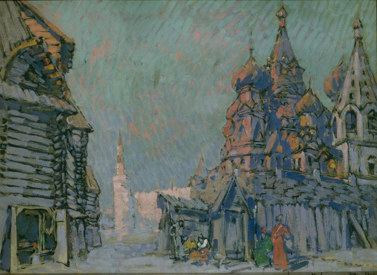 Scénický návrh k opeře Chovanščina od M. Musorgského, 1911 od Konstantin Alekseevich Korovin