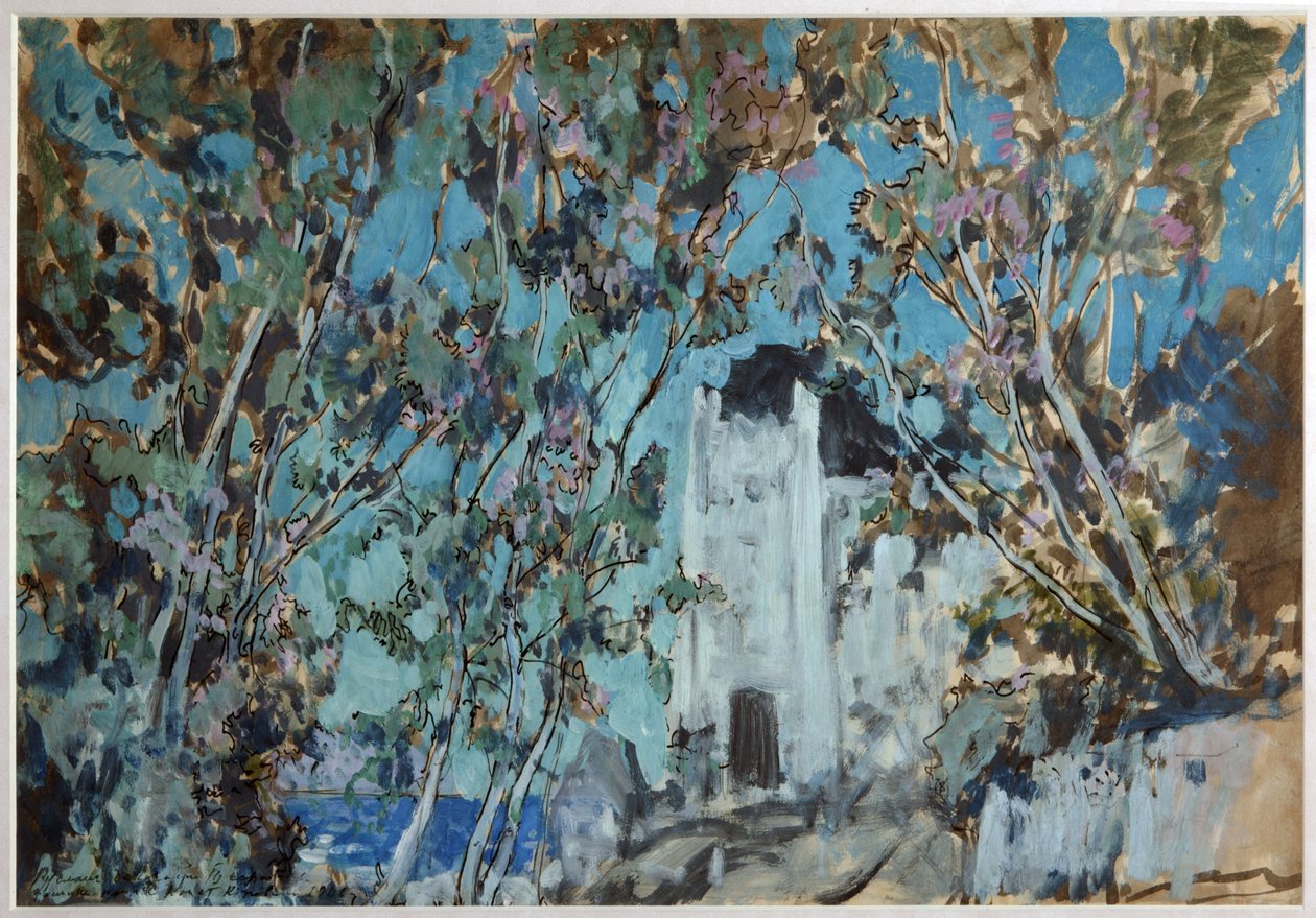 Scénický návrh k opeře Ruslan a Ludmila M. Glinky, 1906 od Konstantin Alekseevich Korovin