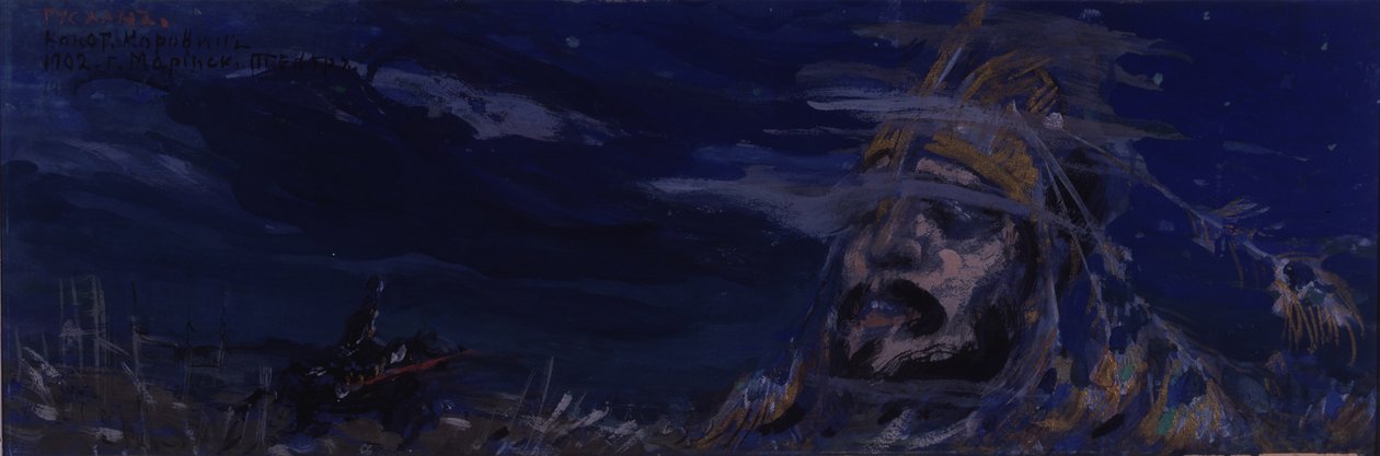 Scénografie k opeře Ruslan a Ludmila M. Glinky, 1907 od Konstantin Alekseevich Korovin