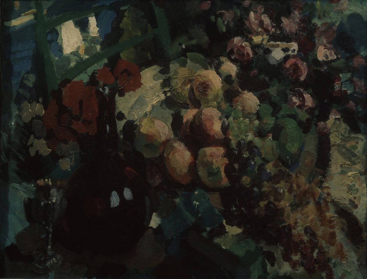 Stálý život. Réva a ovoce, 1917 od Konstantin Alekseevich Korovin