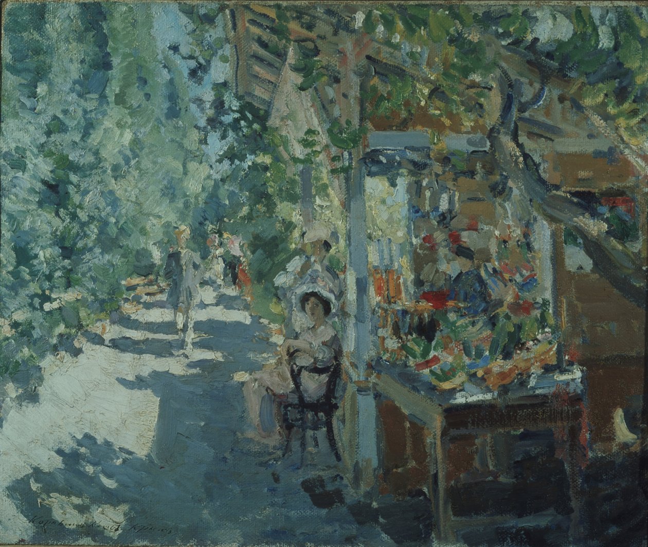 Krym. Obchod s ovocem, 1913 od Konstantin Alekseevich Korovin