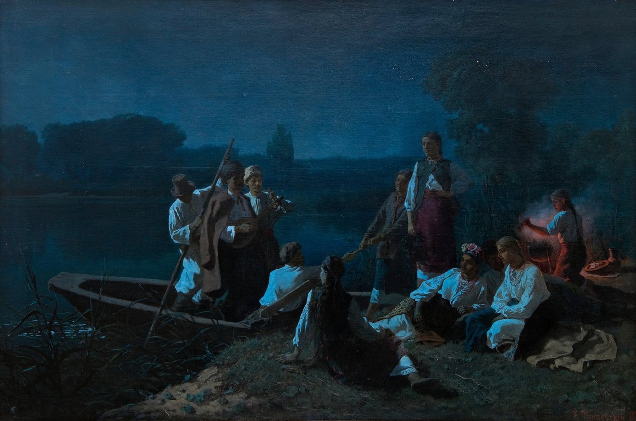 Noc před Letnicemi na Ukrajině, 1878 od Konstantin Alexandrovich Trutovsky