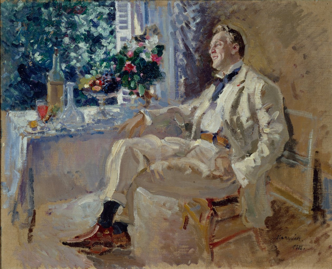 Portrét zpěváka Feodora Ivanoviče Chaliapina 1873-1938, 1911. od Konstantin Alexeyevich Korovin