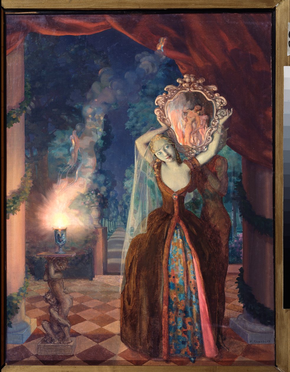 La Magie (Kouzlo) - obraz Konstantina (Constantina) Andrejeviče Somova (1869-1939) od Konstantin Andreevic Somov
