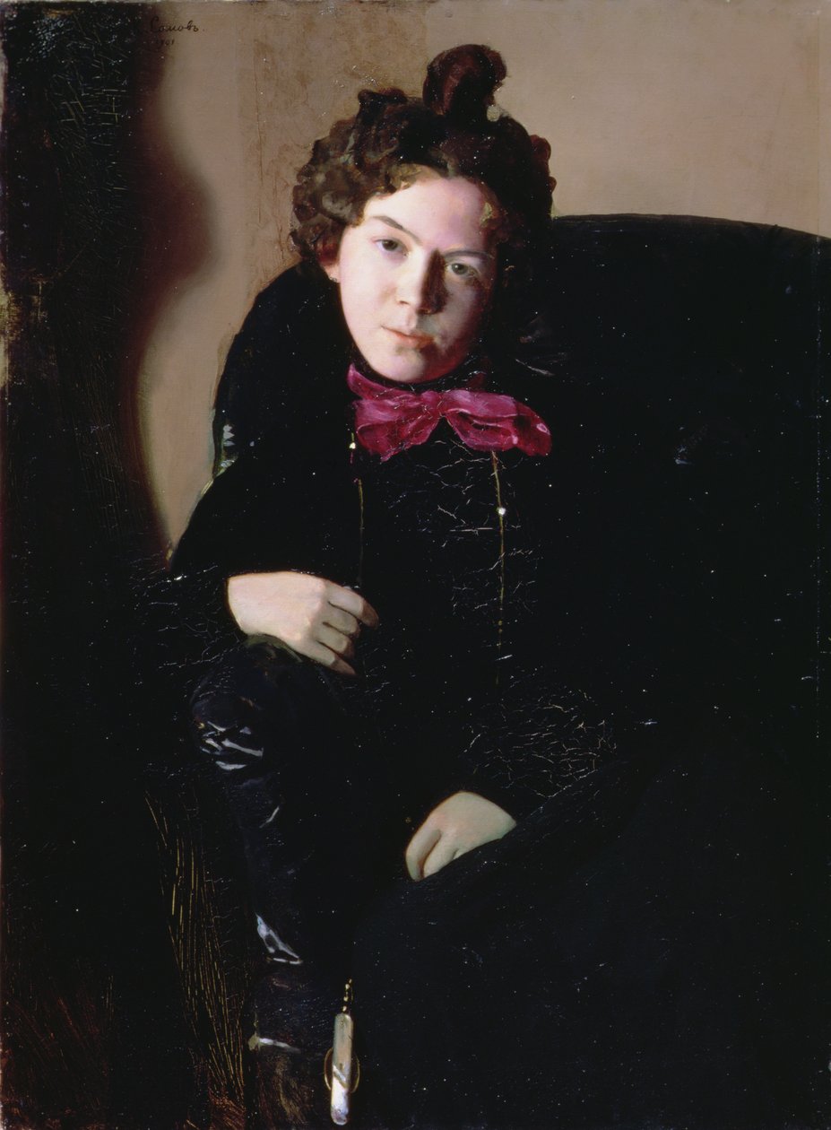 Portrét Anny Petrovna Ostroumové-Lebedevové (1871-1955) 1901 (olej na plátně) od Konstantin Andreevic Somov
