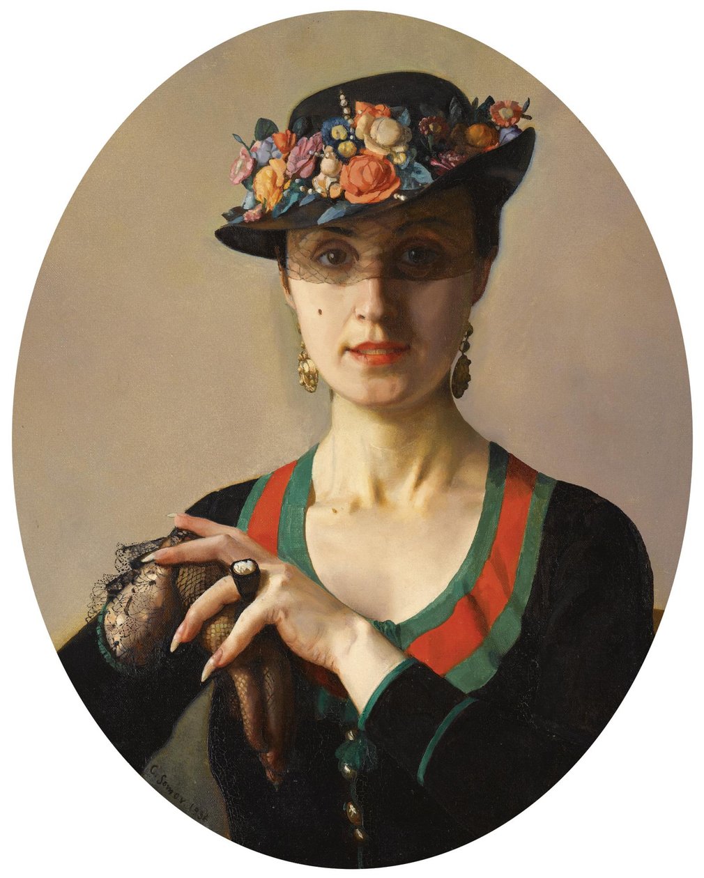 Portrét dámy, 1936 od Konstantin Andreevic Somov