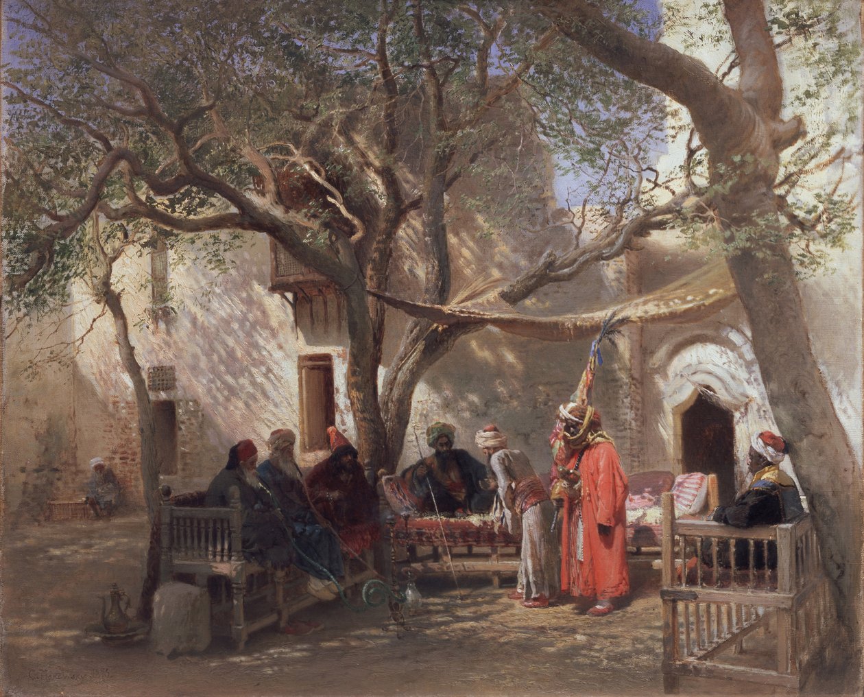 Dervišové v Káhiře od Konstantin Egorovich Makovsky