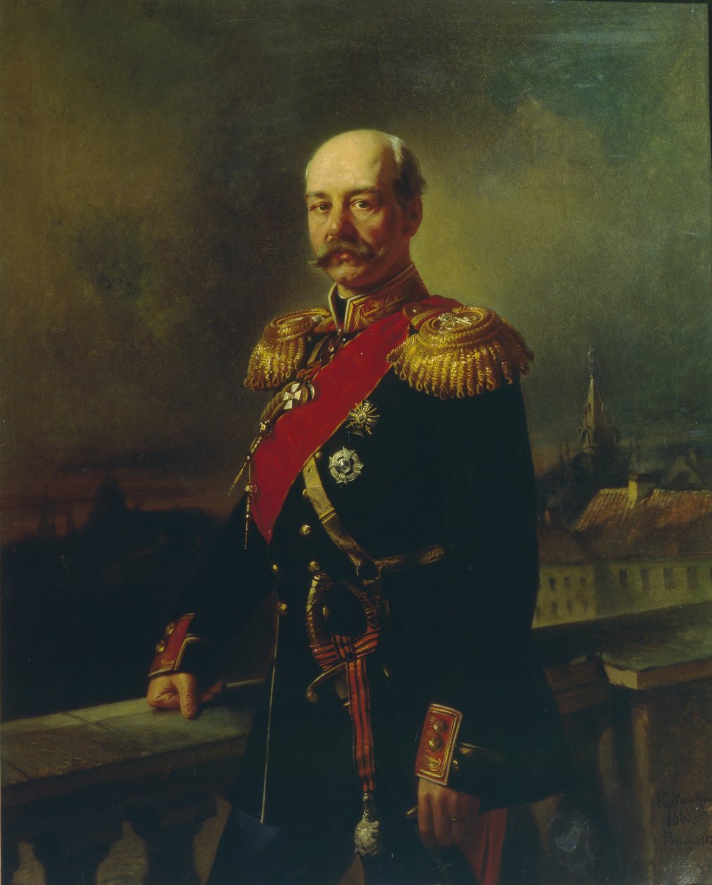 Portrét generála Konstantina Petroviče von Kaufmana 1818-1882, 1866 od Konstantin Egorovich Makovsky