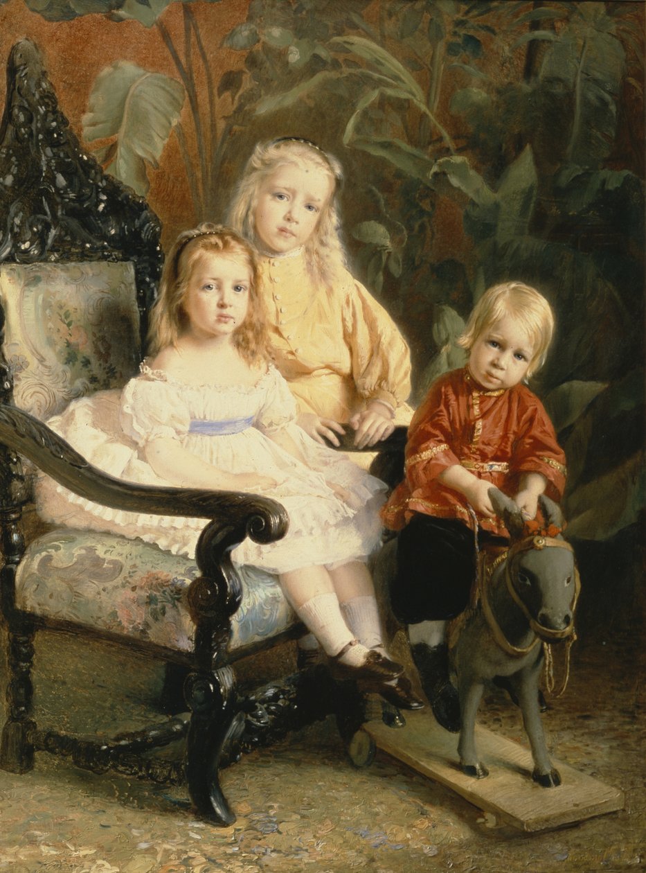 Portrét dětí Stasovových, počátek 70. let 19. století od Konstantin Egorovich Makovsky