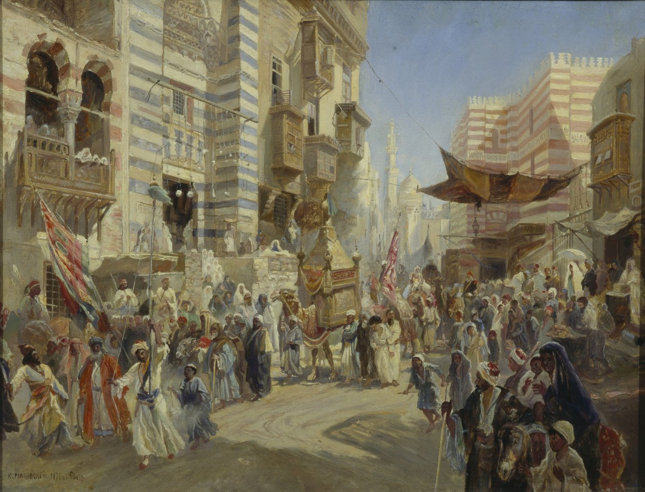 Předání posvátného koberce v Káhiře, 1876 od Konstantin Egorovich Makovsky