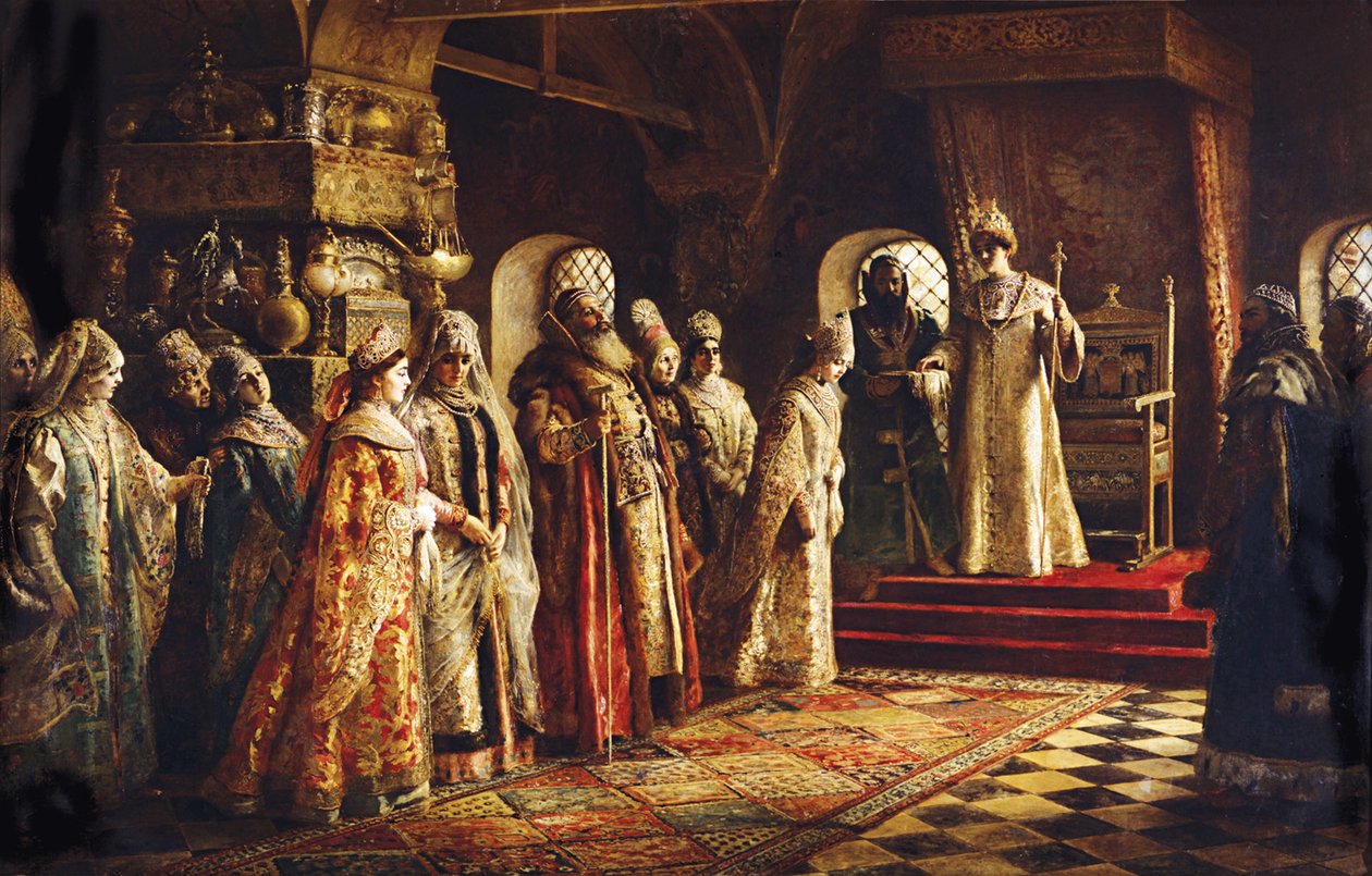 Car Alexej Michajlovič Výběr nevěsty, 1886 od Konstantin Egorovich Makovsky