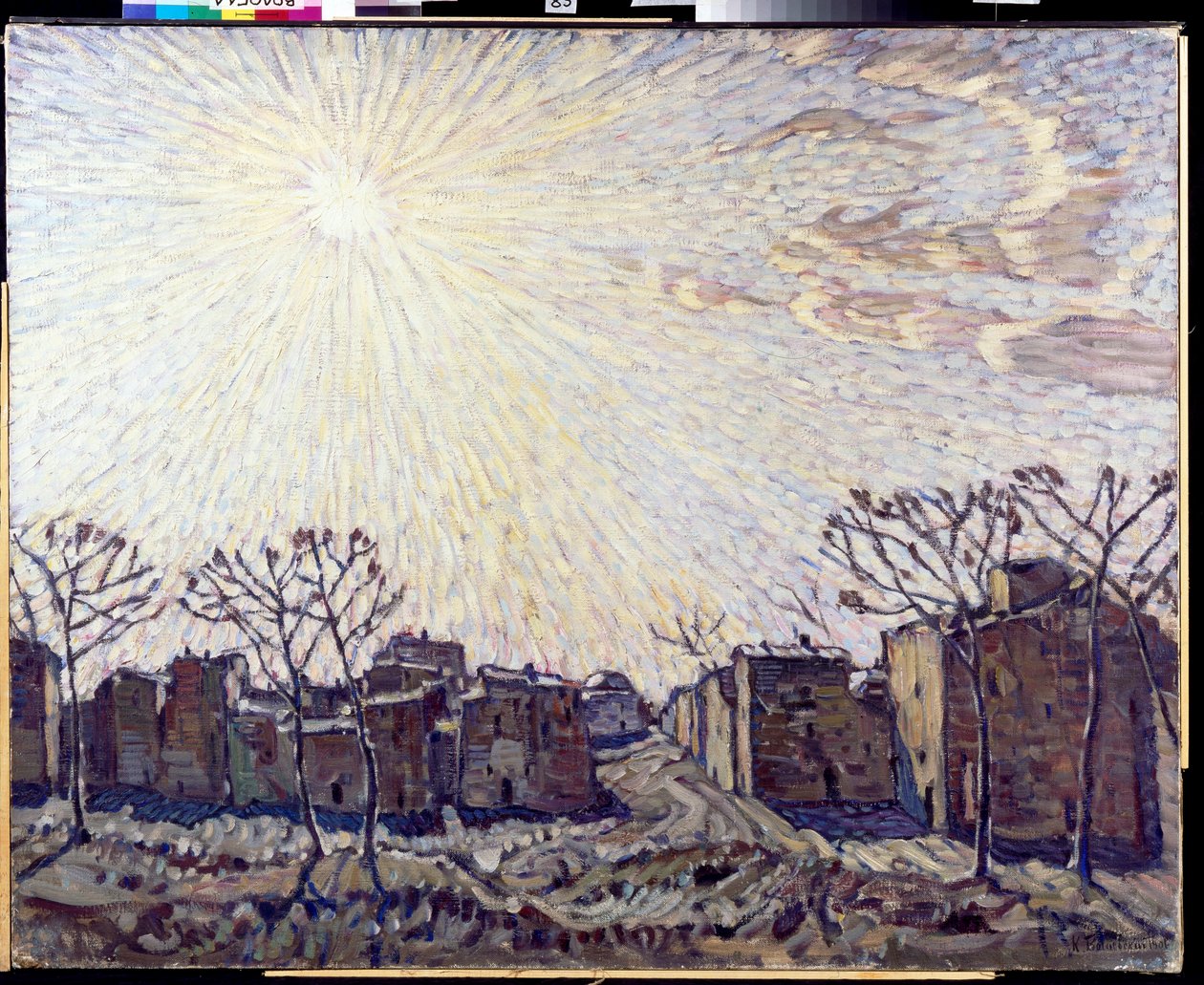 "Slunce" (Slunce) Krajina zalitá paprsky slunce - Obraz Konstantina Fjodoroviče Bogajevského (1872-1943) 1906 Rozměr 111x138 cm Oblastní galerie umění, Vologda od Konstantin Fedorovich Bogaevsky