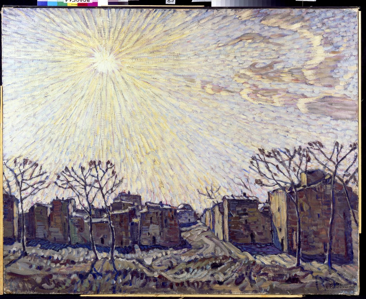 Slunce - Peinture de Konstantin Fjodorovič Bogajevskij (Bogaevskij) (1872-1943). (1872-1943) Olej na plátně 1906 Oblastní galerie umění, Vologda 111x138 od Konstantin Fedorovich Bogaevsky