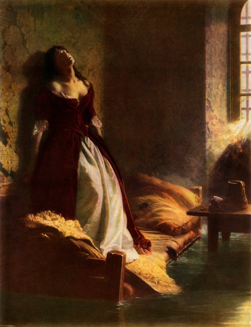 „Princezna Tarakanova v Petropavlovské pevnosti v době potopy“, 1863, 1965. od Konstantin Flavitsky