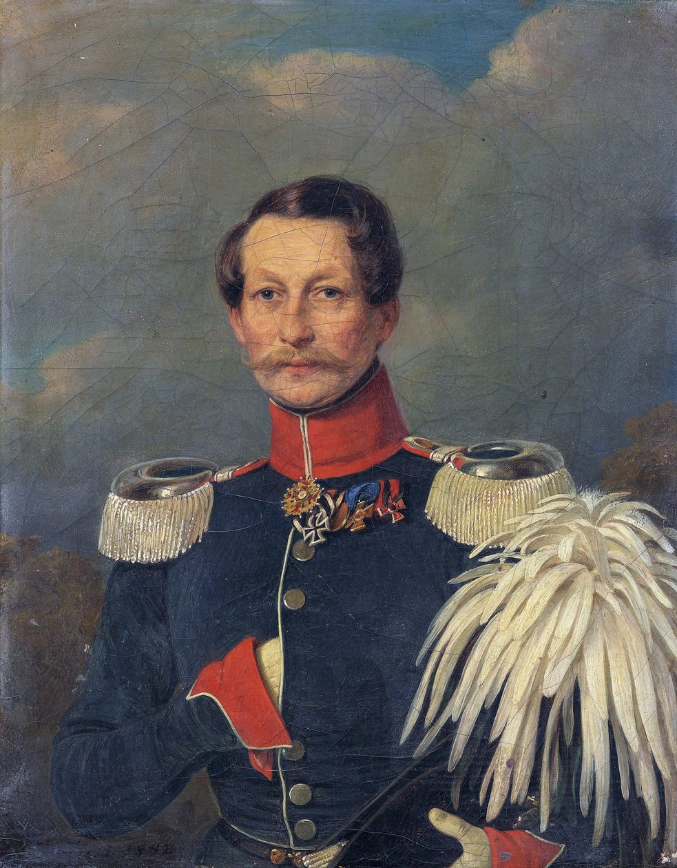 Adalbert de Prusse - Portrét prince Adalberta Pruského (1811-1873) - Konstantin Johann Franz Cretius (1814-1901). Olej na plátně od Konstantin Johann Franz Cretius