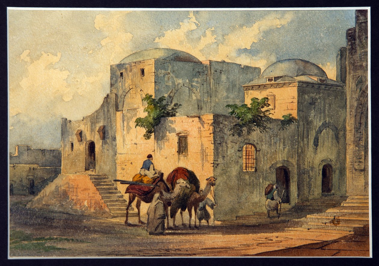 Via Dolorosa (Cesta utrpení, Křížová cesta) a Dům Pontského Piláta (10 př. n. l. – asi 39 n. l.) v Jeruzalémě. (Cesta smutku a Dům Piláta Pontského). Místa zmíněná v Bibli, pouť pro křesťany, Via Dolorosa je kap od Konstantin Karlovich Gerz