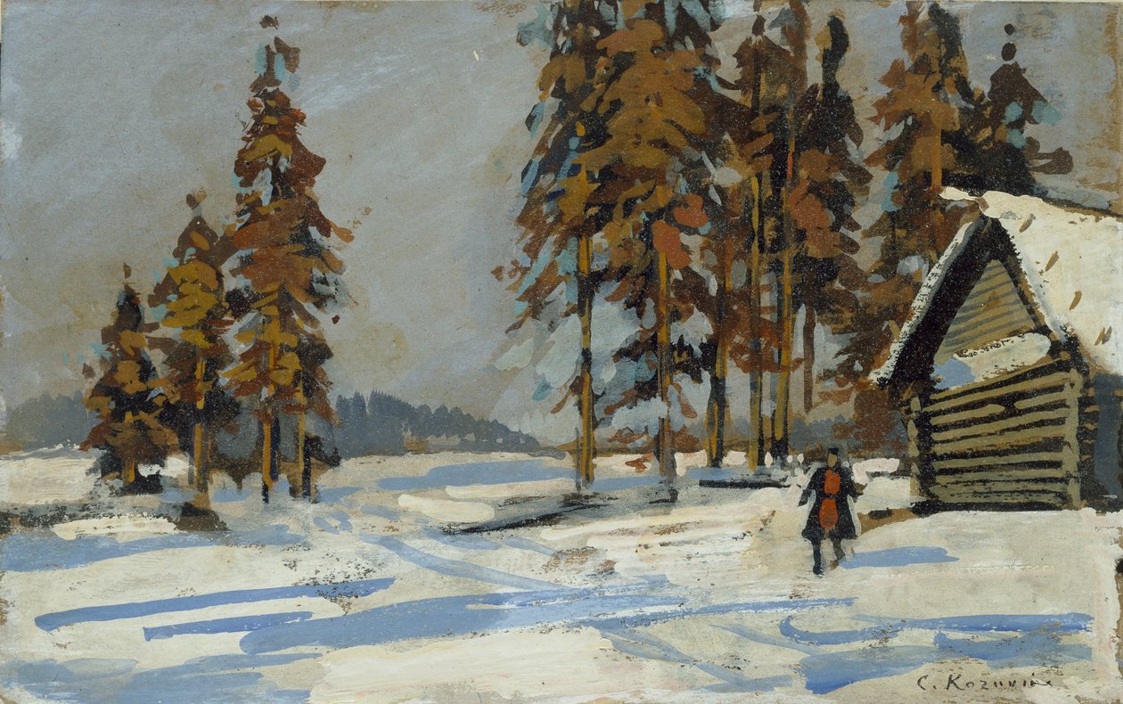Zimní krajina, začátek 20. století od Konstantin Korovin