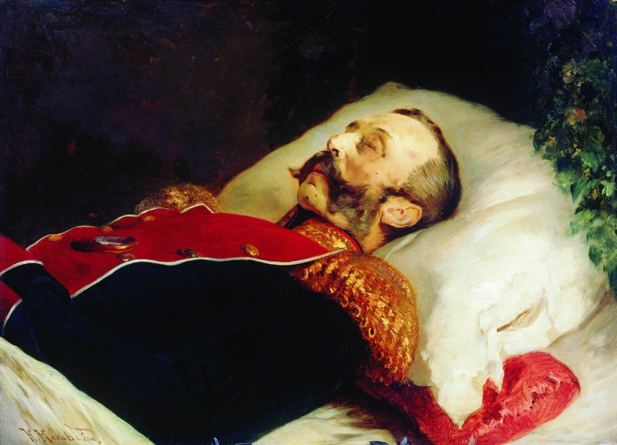 Konstantin Makovský Alexandr II. na jevišti 1881 od Konstantin Makovsky