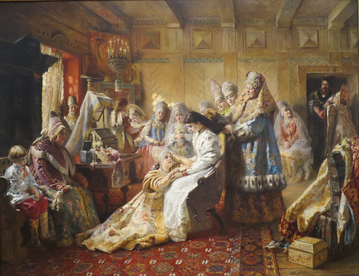 Oblečení ruské nevěsty od Konstantin Makovsky