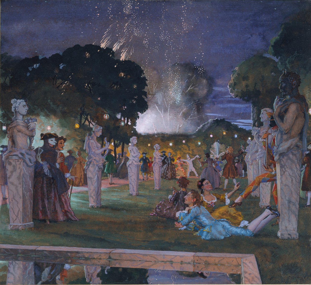 Festivaly kolem Benátek, 1930 od Konstantin Somov