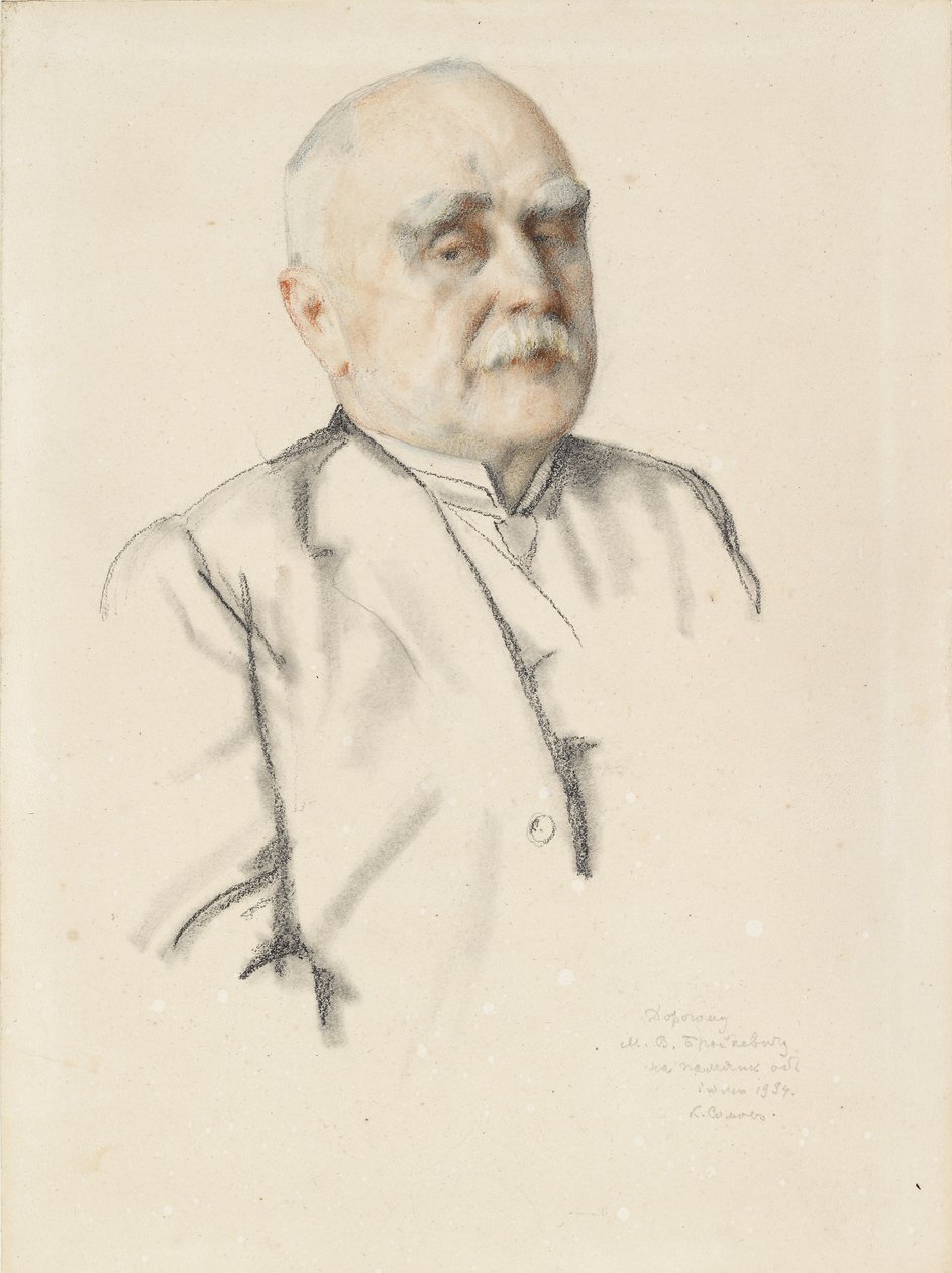 Portrét Michaila Vasilieviče Braikeviče, 1934 od Konstantin Somov