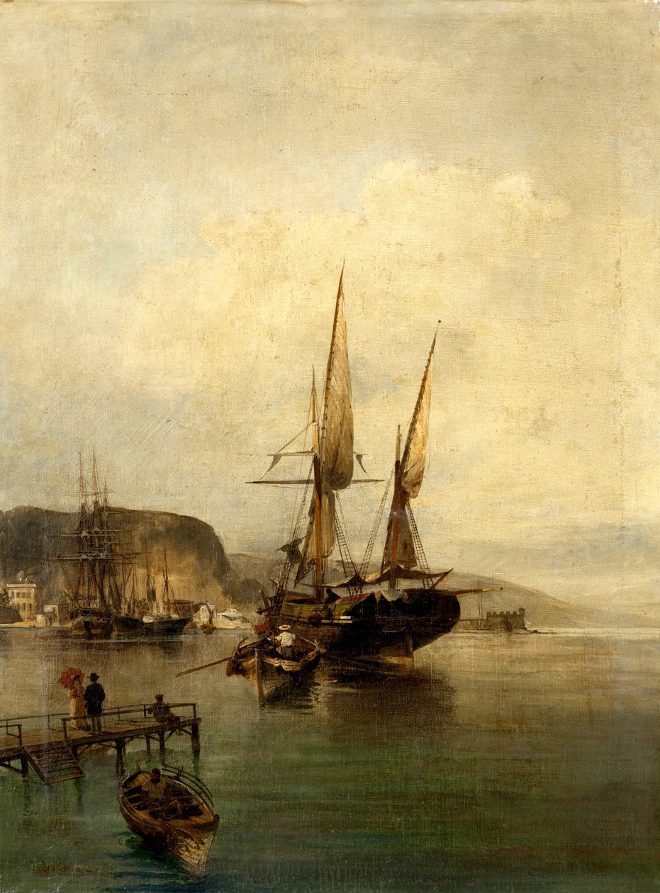 Pohled na přístav od Konstantinos Volanakis