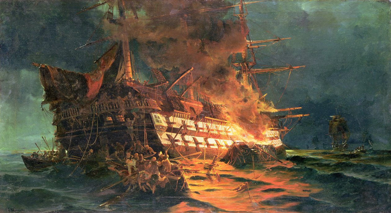 Ztráta Ajaxu, mimo Cape Janissary od Konstantinos or Constantin Bolanachi
