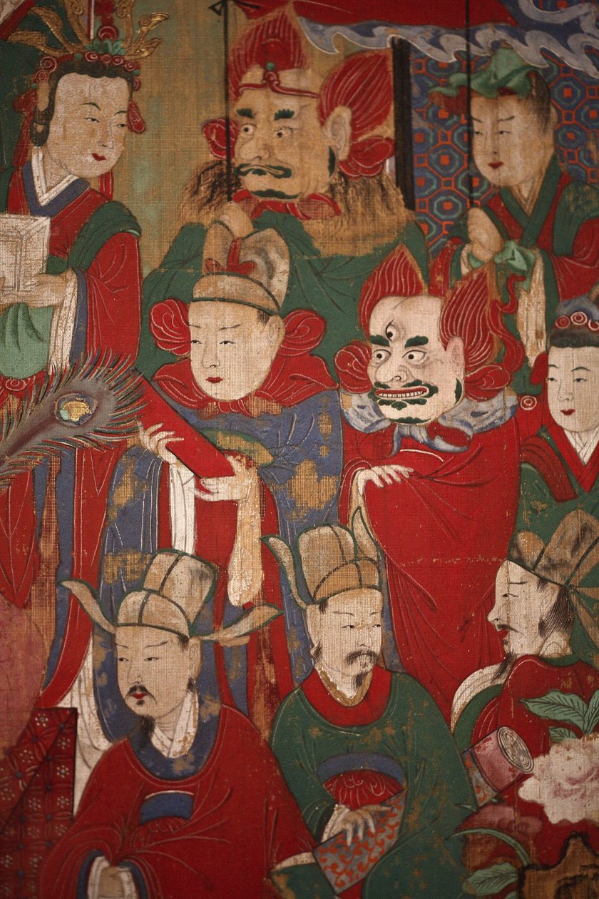 Byeonseong, šestý král pekla (detail), 1798 od Korean School