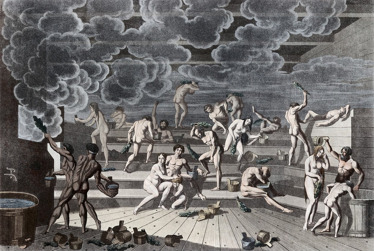 Ruské lázně, 1811 od Korneev