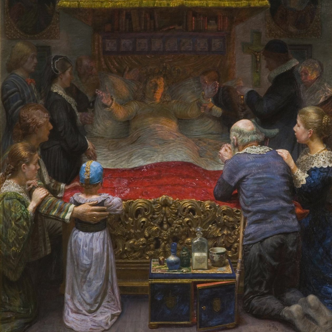 Smrt Leonory Christiny v opatství Maribo, 1897. od Kristian Zahrtmann