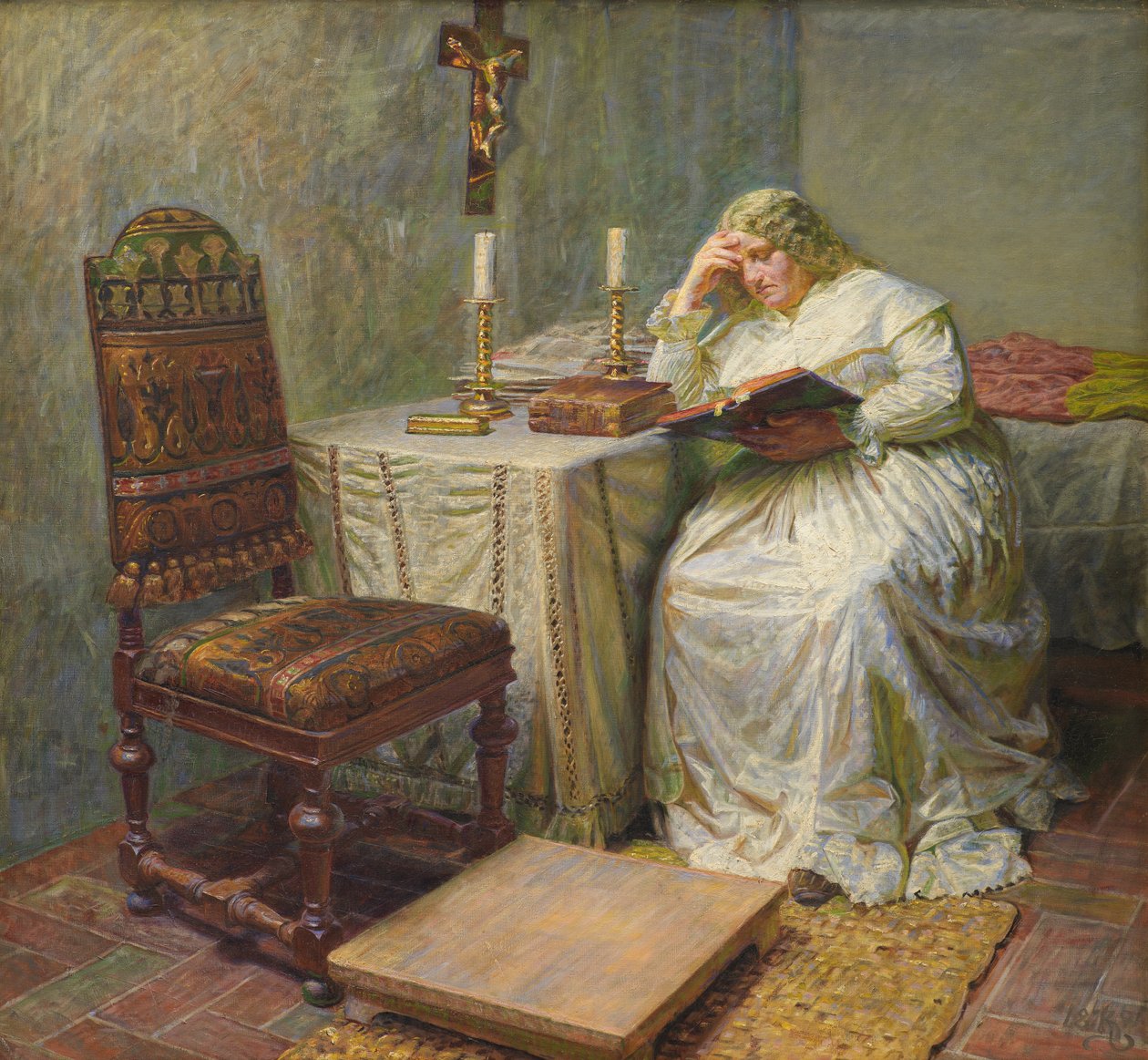 Leonora Christina v Modré věži od Kristian Zahrtmann