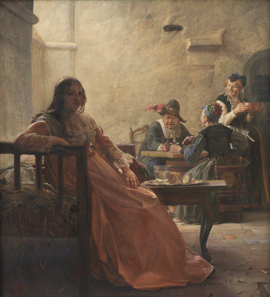 Leonora Christina ve vězení od Kristian Zahrtmann