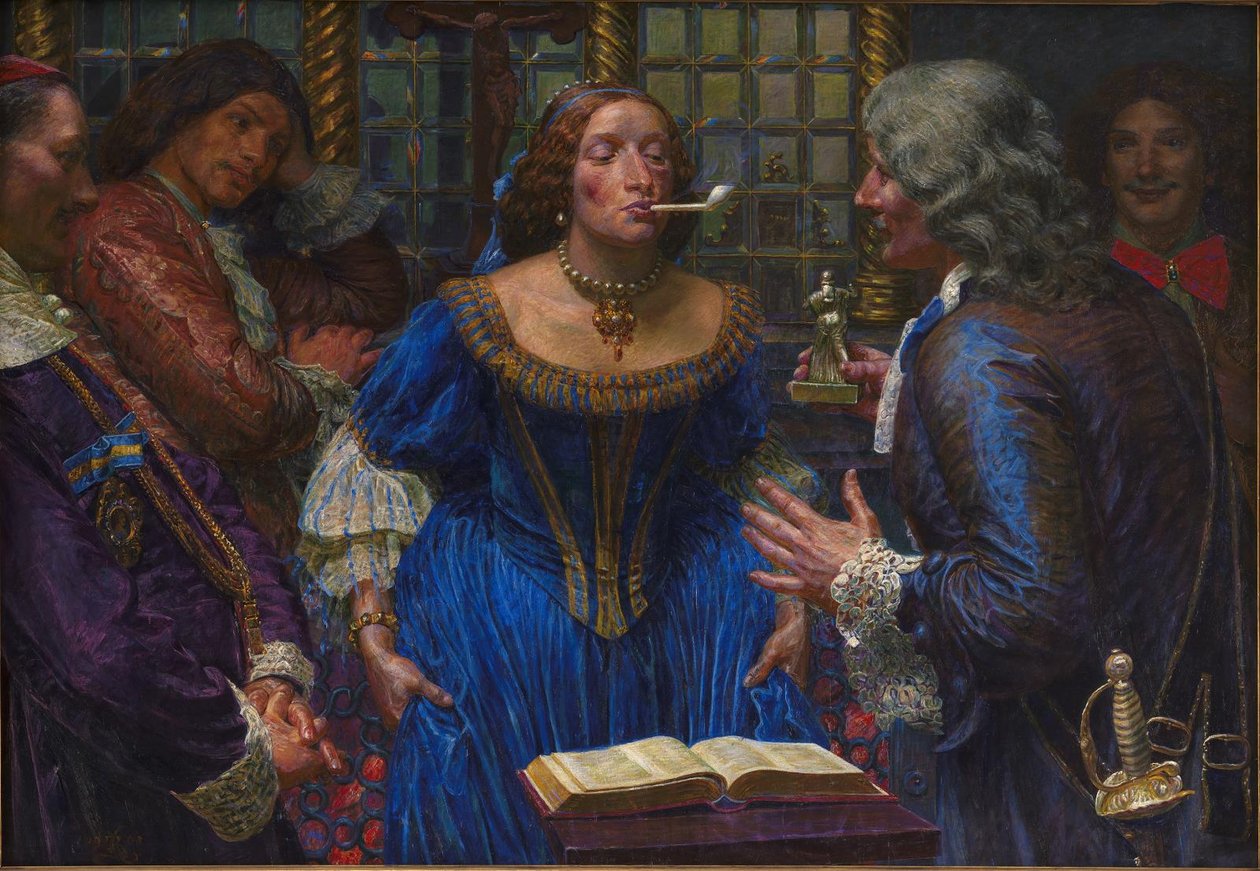 Královna Christina v Palazzo Corsini od Kristian Zahrtmann