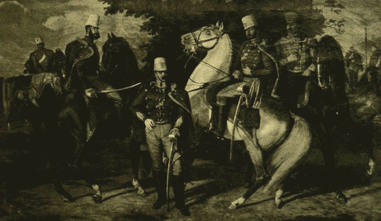 Důstojníci Károlyiho husarského pluku z roku 1849 od Károly Lotz