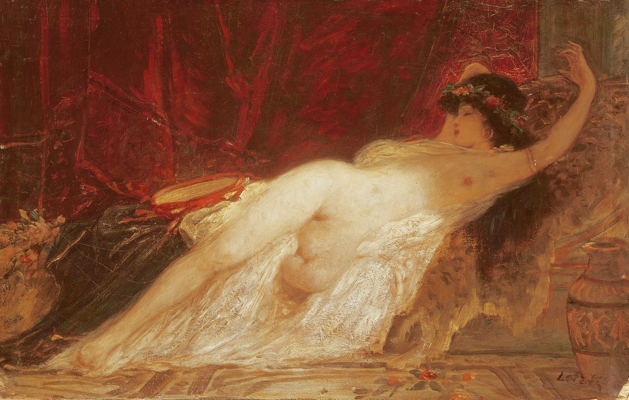 Spící Bacchante od Károly Lotz