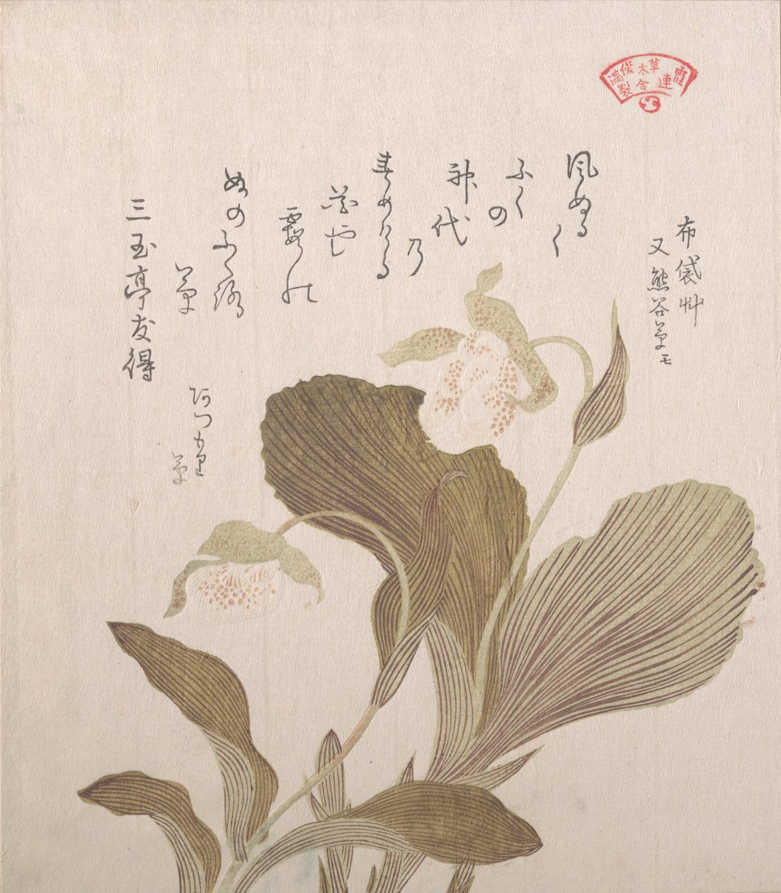 Hotei Flowers, 19. století. od Kubo Shunman