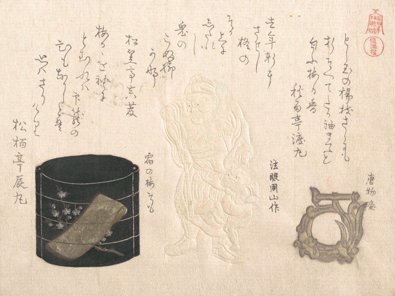 "Úvodní plán Netsuke ..., 1810. od Kubo Shunman