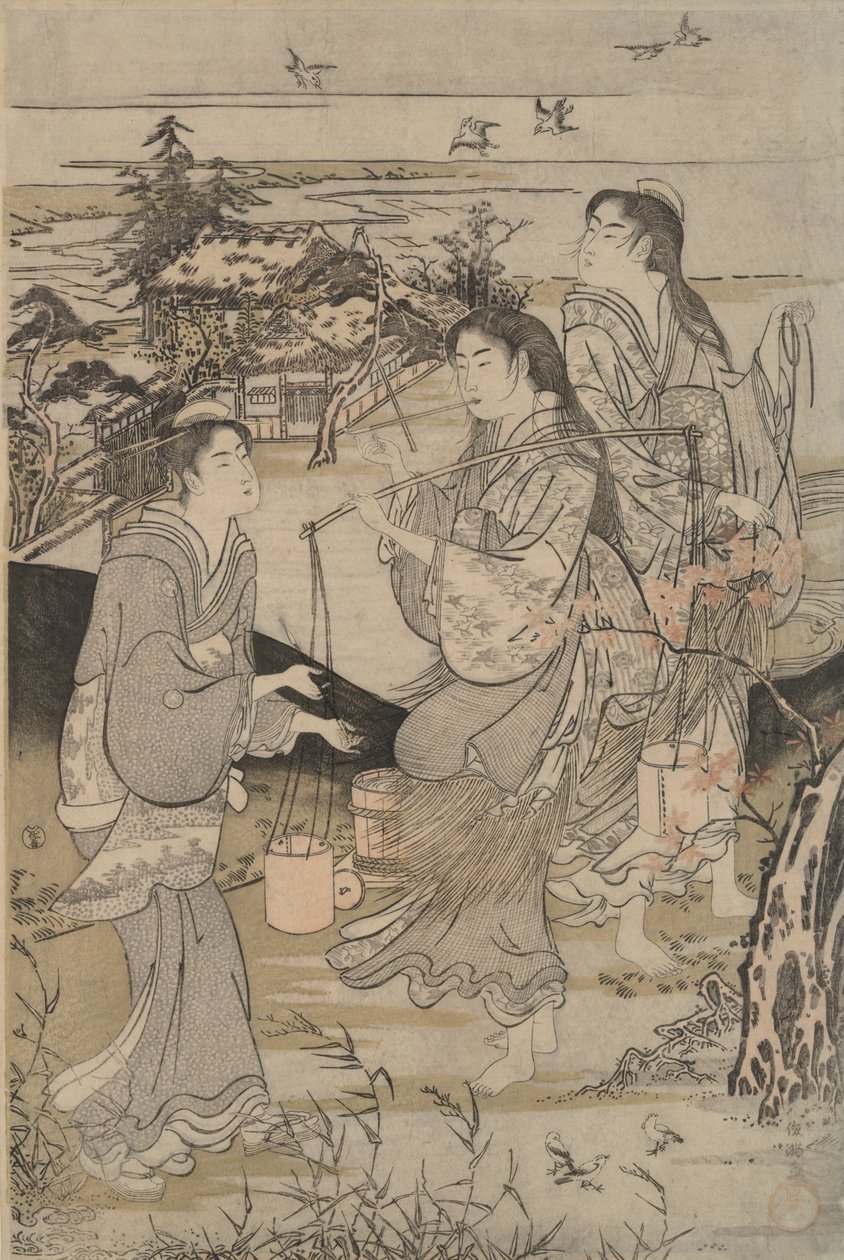 K?ya v provincii Ki-I a Noda v provincii Mutsu z Six Jewel Rivers od Kubo Shunman